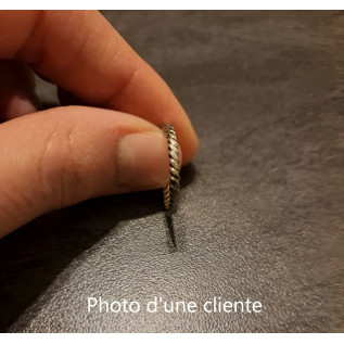 Adjustable wavy surface ring stainless steel stackable ring resizable ring