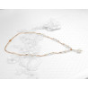 Bridal necklace LILY Swarovski crystal pearls ivory white jewel for bride