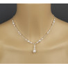 Collier mariage LILY perles cristal Swarovski ivoire blanc bijou mariée