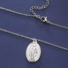 Virgin Mary pendant necklace 2 silver or gold stainless steel woman jewelry religeous necklace