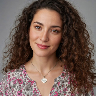 Collier cœur collection Message d’Amour + qu'hier - que demain 1 acier inoxydable argent or gravure laser