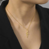 Snake pendant necklace on stainless steel chain gold silver women necklace gift