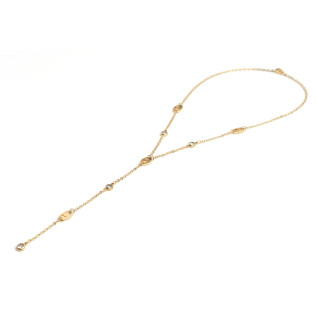 Collier mailles marines et oxydes de zirconium pendant central long ou court acier inoxydable argent or cadeau