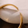 Bracelet manchette large acier inoxydable argent ou or