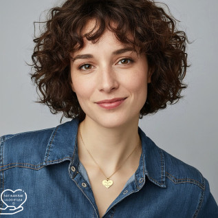 Collier cœur collection Message d’Amour 7-2 acier inoxydable argent or oxyde de zirconium gravure laser