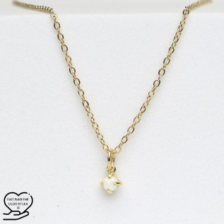 Collier pendentif rond opale de feu sur chaîne en acier inoxydable or collier cadeau femme