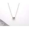 Collier Donuts en argent 925, chaîne câble maille forçat, trio de donuts, collier cadeau femme