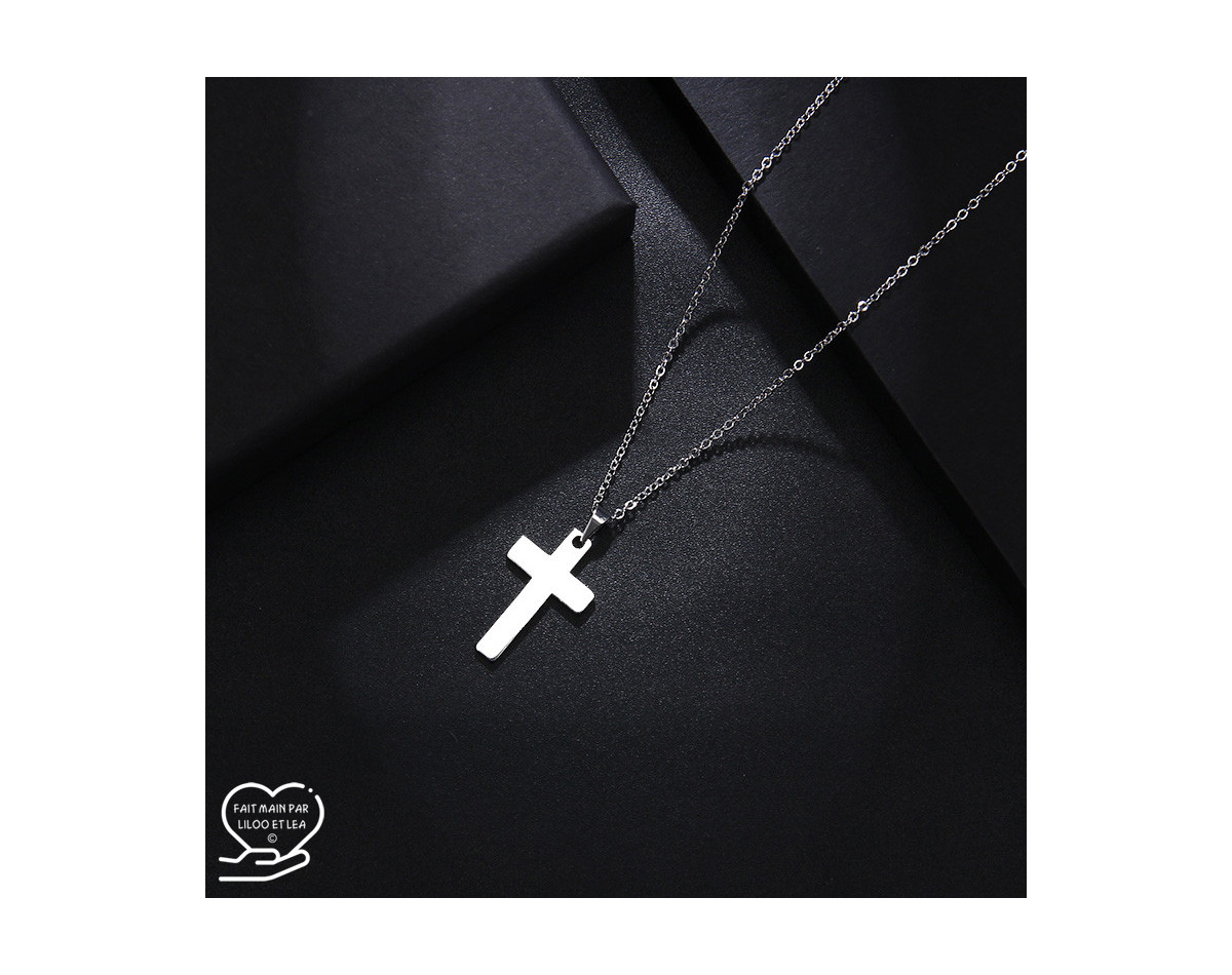 Christian cross pendant necklace silver stainless steel woman man jewelry girl jewelry religeous christian necklace