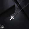 Christian cross pendant necklace silver stainless steel woman man jewelry girl jewelry religeous christian necklace