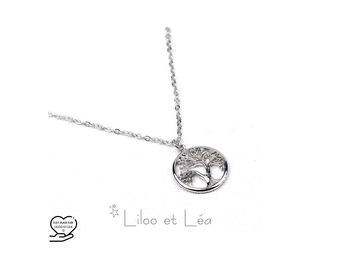 TREE OF LIFE pendant necklace, stainless steel