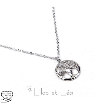 TREE OF LIFE pendant necklace, stainless steel