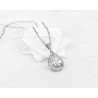 Collier mariage OLIVIA argent, or, or rose, oxyde de zirconium
