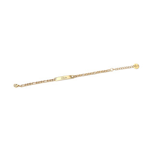Name bracelet in silver or gold stainless steel on a Figaro or curb chain, laser-engraved, children or women gift