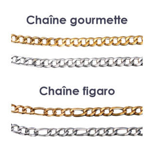 Name bracelet in silver or gold stainless steel on a Figaro or curb chain, laser-engraved, children or women gift