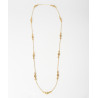 Nautical link long chain necklace in gold stainless steel six lengths woman gift