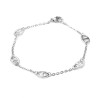 Nautical link bracelet in silver stainless steel woman gift
