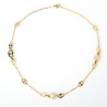 Nautical link necklace in gold stainless steel woman gift