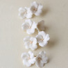 Bridal hair clip LILA large porcelain flowers