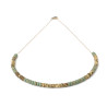 Hematite discs and beige and khaki tones Miyuki beads necklace on silver or gold stainless steel woman gift