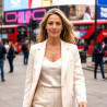 Collier pendentif trèfle double face noir et blanc zirconiums sur acier inoxydable or cadeau collier femme