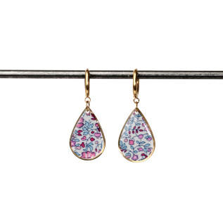 Boucles d'oreilles créoles et gouttes Liberty sur acier inoxydable argent or vendues par paire cadeau femme