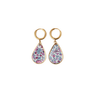 Boucles d'oreilles créoles et gouttes Liberty sur acier inoxydable argent or vendues par paire cadeau femme
