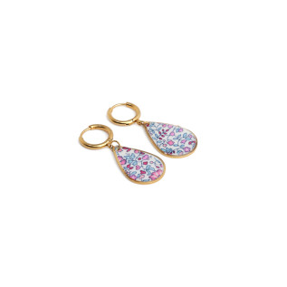 Boucles d'oreilles créoles et gouttes Liberty sur acier inoxydable argent or vendues par paire cadeau femme