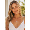 Collier pendentif goutte Liberty sur acier inoxydable argent or vendues par paire cadeau femme