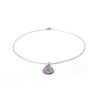 Collier pendentif goutte Liberty sur acier inoxydable argent or vendues par paire cadeau femme