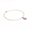 Collier pendentif goutte Liberty sur acier inoxydable argent or vendues par paire cadeau femme