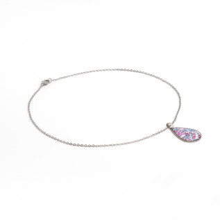 Collier pendentif goutte Liberty sur acier inoxydable argent or vendues par paire cadeau femme