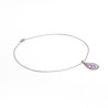 Collier pendentif goutte Liberty sur acier inoxydable argent or vendues par paire cadeau femme