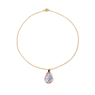 Collier pendentif goutte Liberty sur acier inoxydable argent or vendues par paire cadeau femme