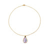 Collier pendentif goutte Liberty sur acier inoxydable argent or vendues par paire cadeau femme