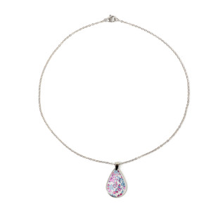Collier pendentif goutte Liberty sur acier inoxydable argent or vendues par paire cadeau femme
