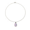Collier pendentif goutte Liberty sur acier inoxydable argent or vendues par paire cadeau femme