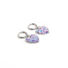Boucles d'oreilles créoles et coeur Liberty sur acier inoxydable argent or vendues par paire cadeau femme