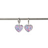 Boucles d'oreilles créoles et coeur Liberty sur acier inoxydable argent or vendues par paire cadeau femme