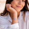 Bracelet coeur Liberty sur acier inoxydable argent or cadeau femme fillette