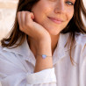 Bracelet coeur Liberty sur acier inoxydable argent or cadeau femme fillette