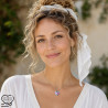 Collier pendentif coeur Liberty sur acier inoxydable argent or cadeau femme