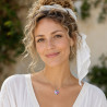 Collier pendentif coeur Liberty sur acier inoxydable argent or cadeau femme