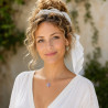 Collier pendentif coeur Liberty sur acier inoxydable argent or cadeau femme