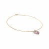 Collier pendentif coeur Liberty sur acier inoxydable argent or cadeau femme