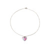 Collier pendentif coeur Liberty sur acier inoxydable argent or cadeau femme