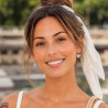 Boucles d'oreilles sur clous et pendentifs coeurs Liberty sur acier inoxydable argent or vendues par paire cadeau femme Fillette