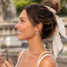 Boucles d'oreilles sur clous et pendentifs coeurs Liberty sur acier inoxydable argent or vendues par paire cadeau femme Fillette