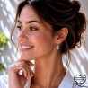 Boucles d'oreilles sur clous et pendentifs gouttes Liberty acier inoxydable argent or vendues par paire cadeau femme Fillette