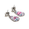 Boucles d'oreilles sur clous et pendentifs gouttes Liberty acier inoxydable argent or vendues par paire cadeau femme Fillette