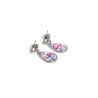 Boucles d'oreilles sur clous et pendentifs gouttes Liberty acier inoxydable argent or vendues par paire cadeau femme Fillette